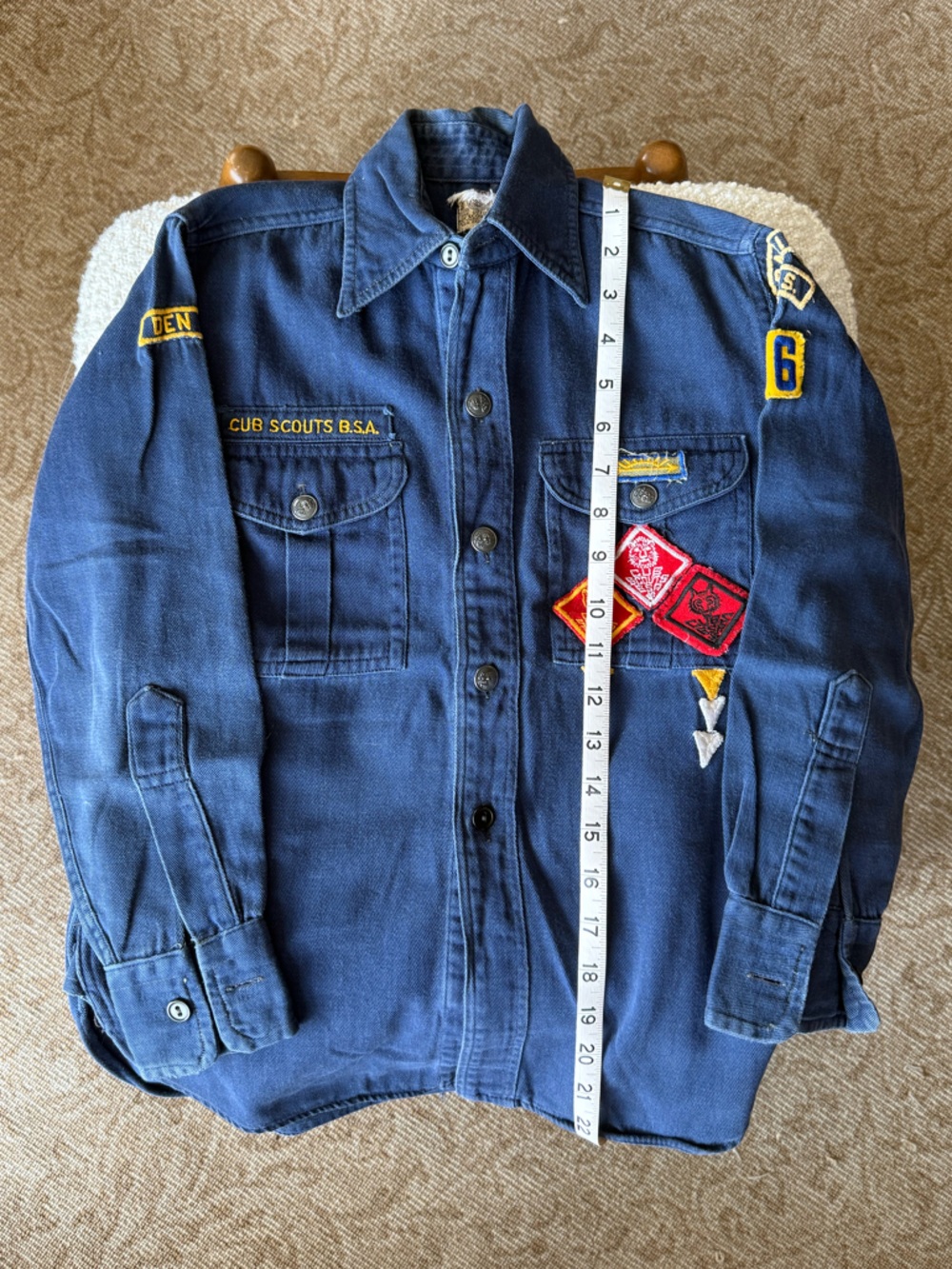 Vintage Cub Scouts BSA Long Sleeve Shirt 1940s